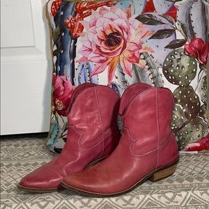 Nicole Passionate Antracite Pink Ankle Boots